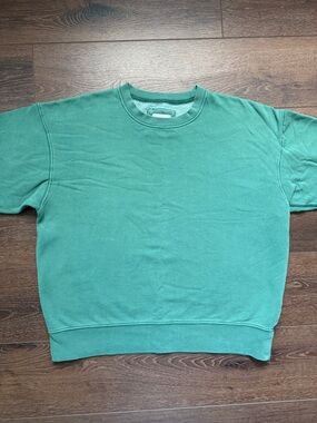 American Eagle Outfitters Green Pullover Sweatshirt